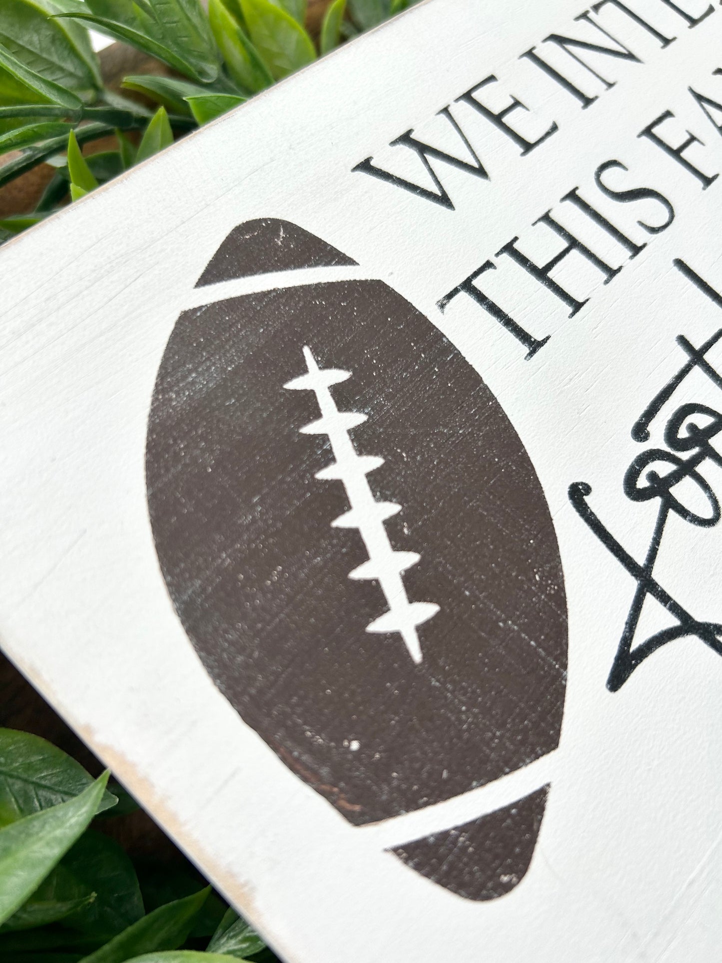 We Interrupt This Family For Football Season Wood Sign
