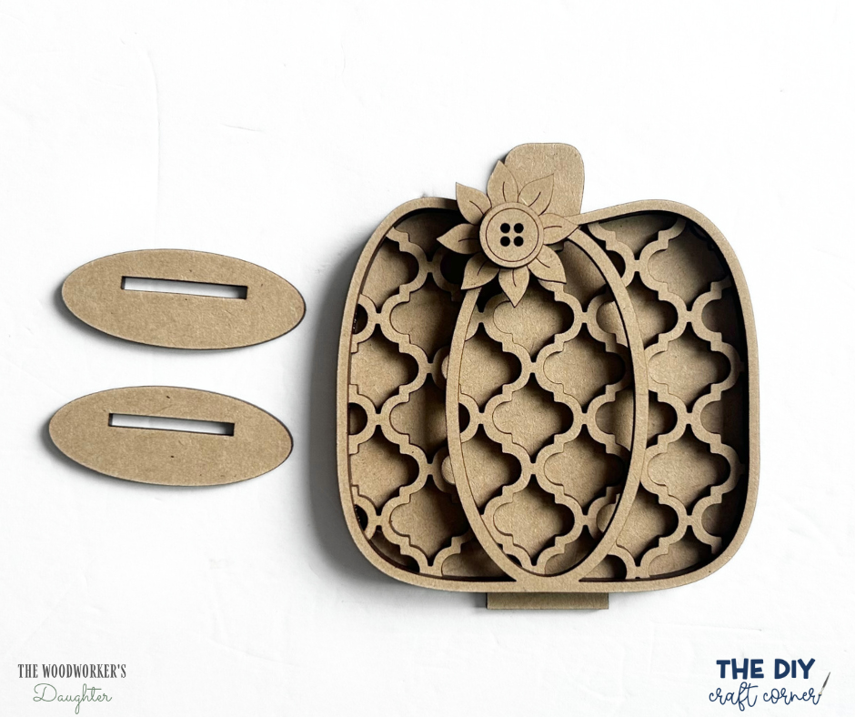 Harvest Pumpkin Tiered Tray Set – Wood Cuts