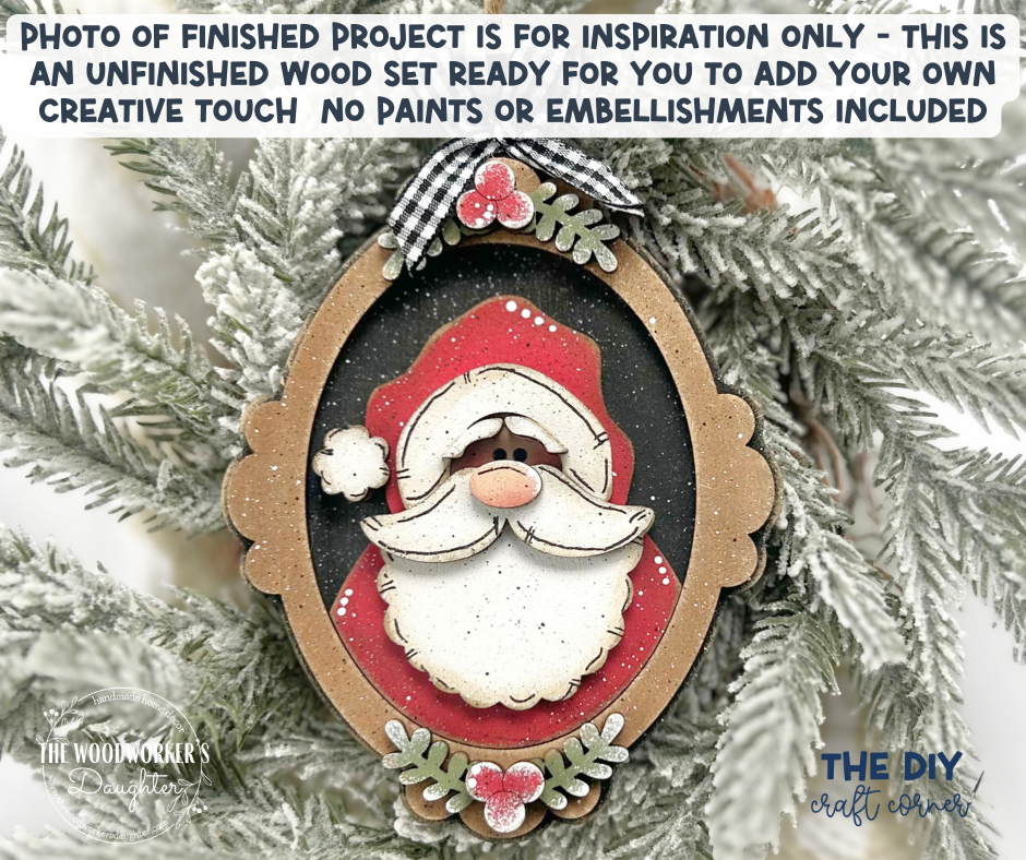DIY Christmas Frame Ornaments – Wood Cuts