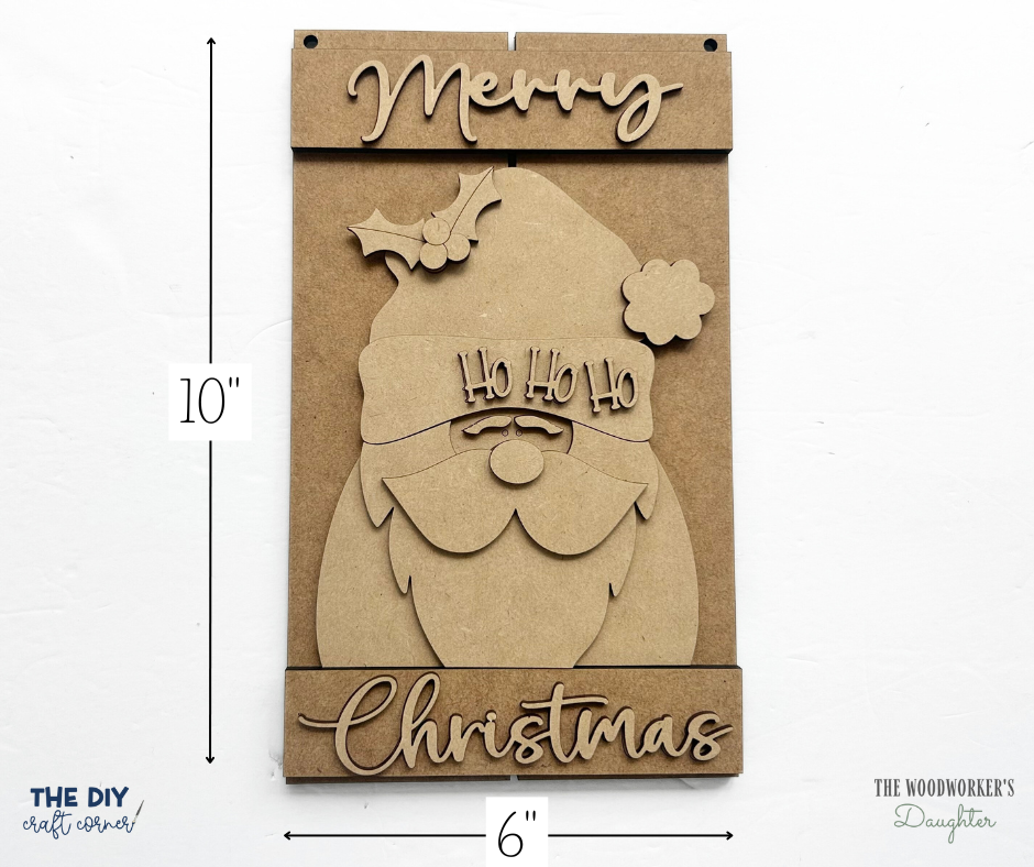 Santa Pallet Sign – Wood Cuts