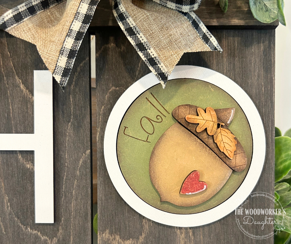 Fall Acorn 3" Interchangeable Insert