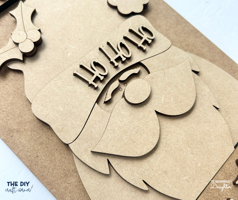 Santa Pallet Sign – Wood Cuts