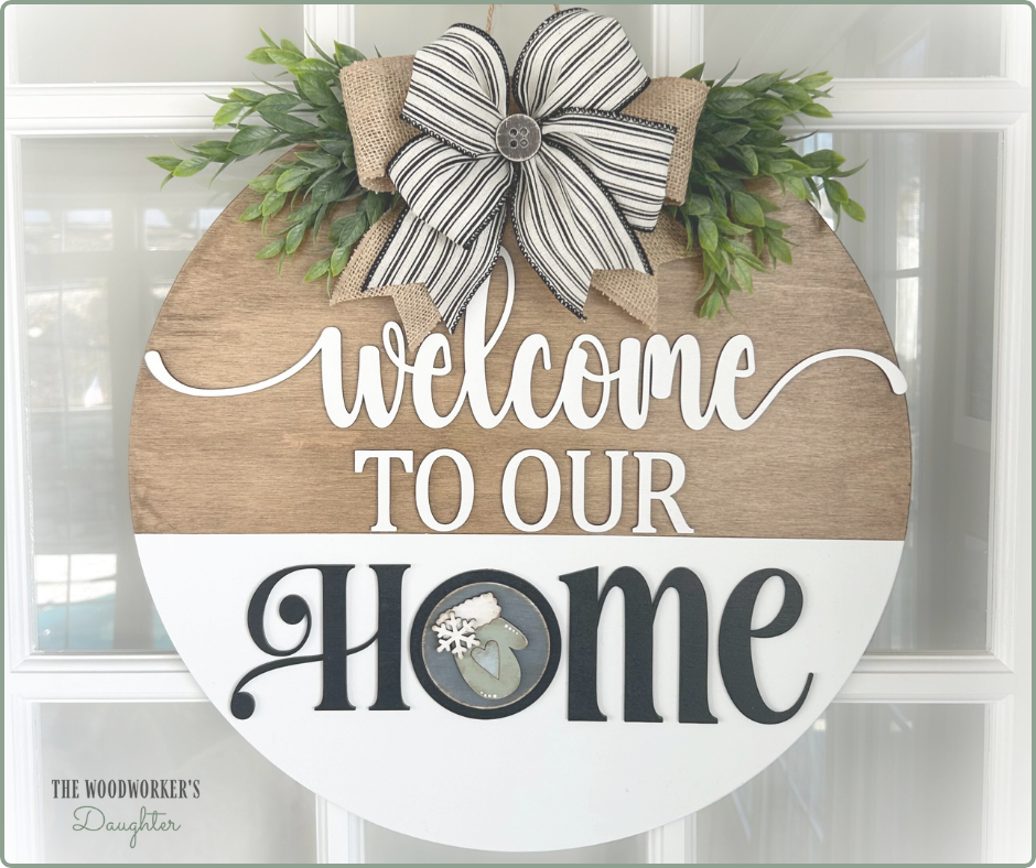 Interchangeable Welcome Door Hanger 18