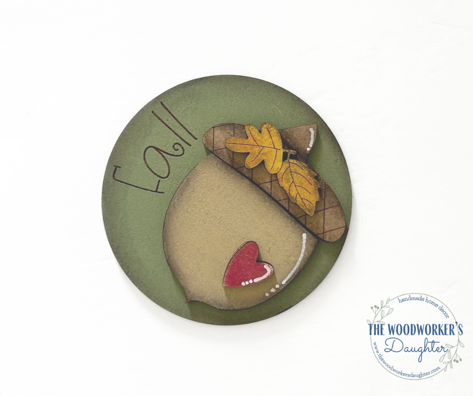 Fall Acorn 3" Interchangeable Insert