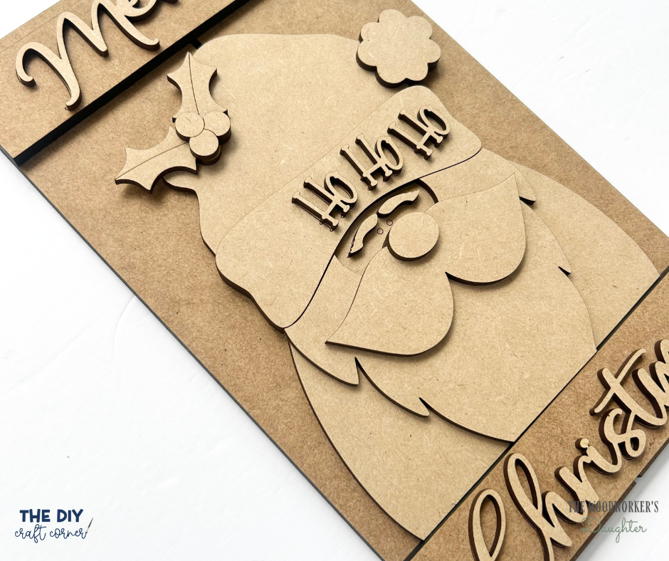 Santa Pallet Sign – Wood Cuts