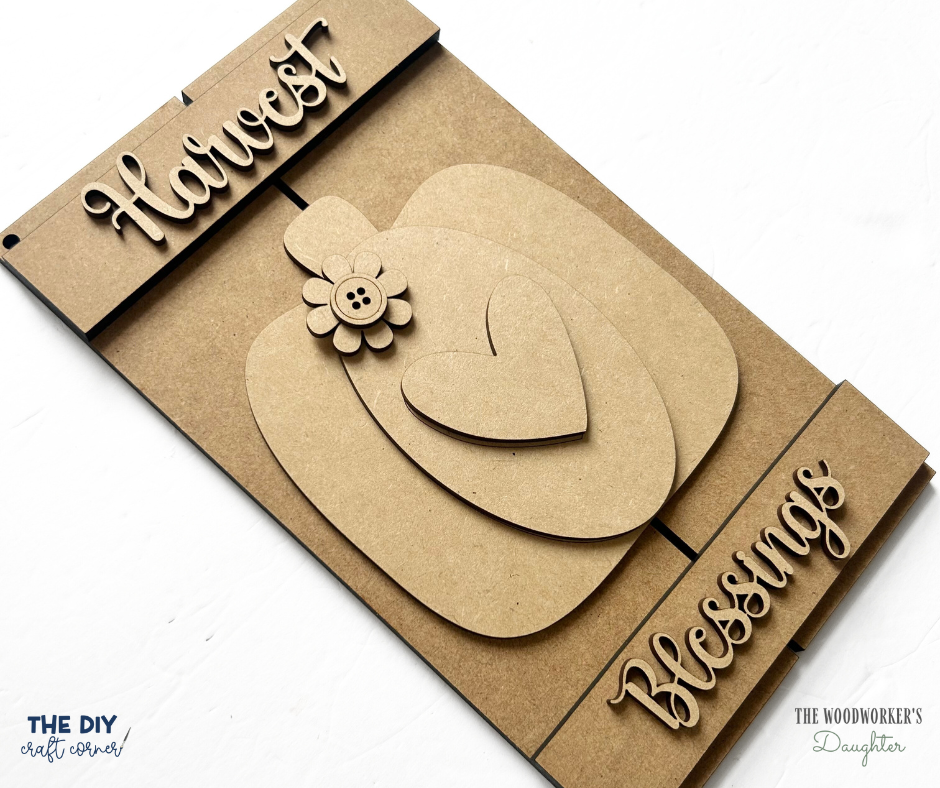 Harvest Blessings Pallet Sign – Wood Cuts