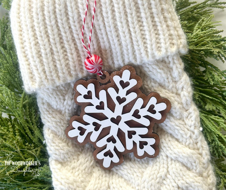 Gingerbread Cookie Wood Ornaments