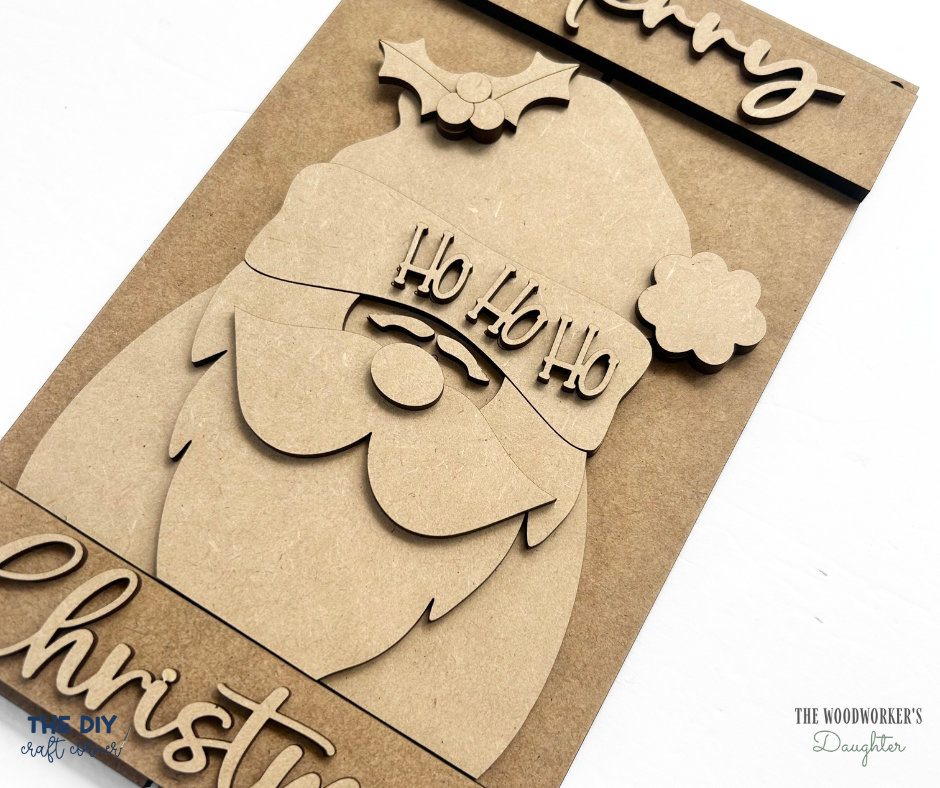 Santa Pallet Sign – Wood Cuts