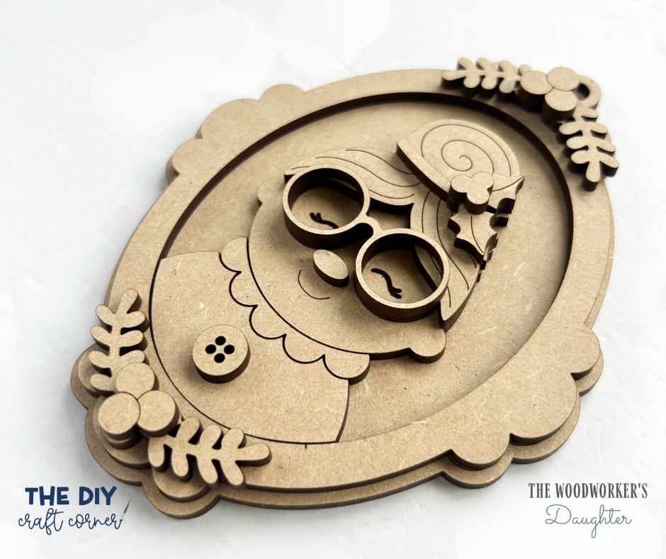 DIY Christmas Frame Ornaments – Wood Cuts