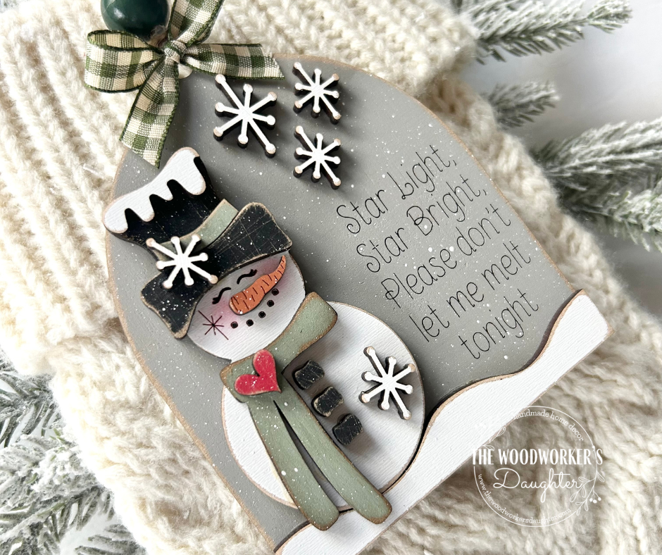 Star Light Star Bright Snowman Ornament