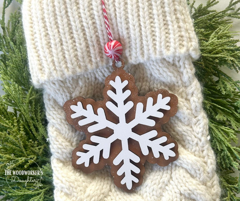 Gingerbread Cookie Wood Ornaments