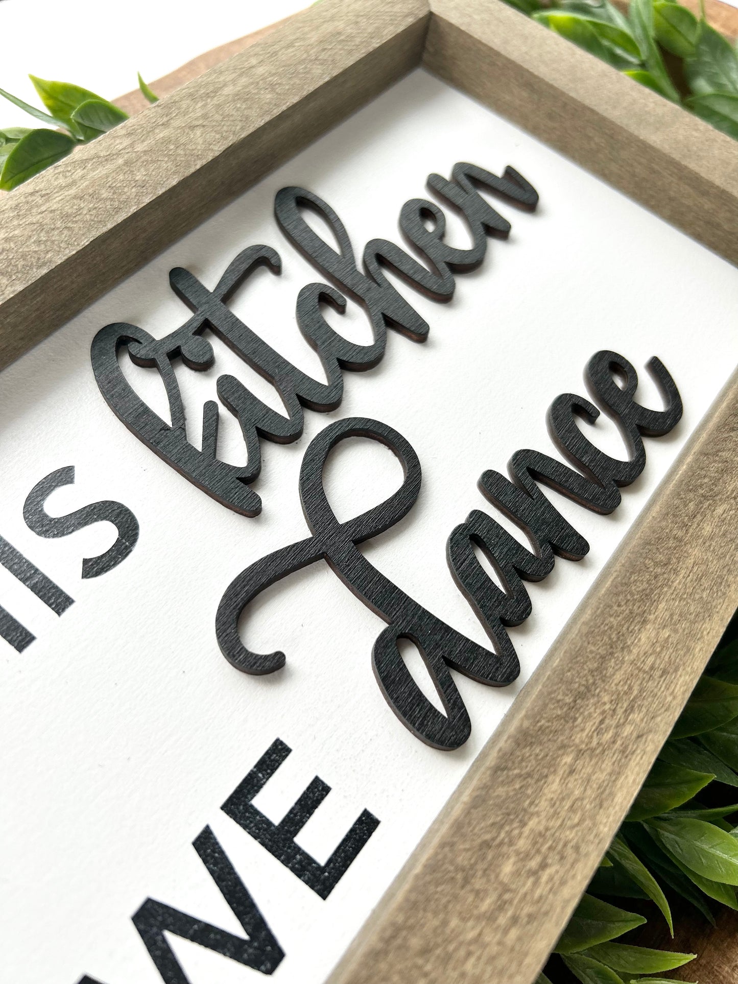 In This Kitchen We Dance Wood Sign