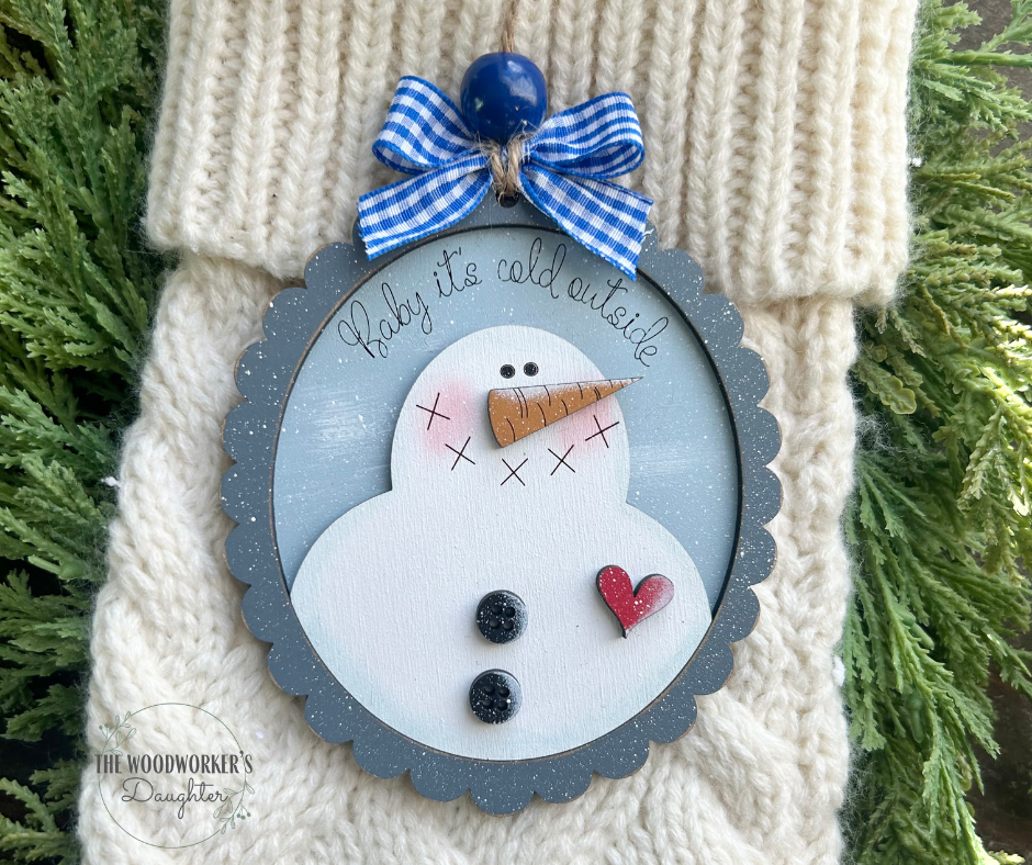 Baby It's Cold Outside Wood Ornament