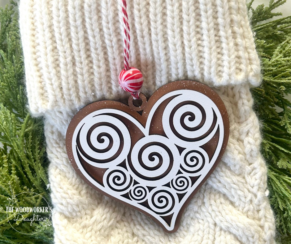 Gingerbread Cookie Wood Ornaments