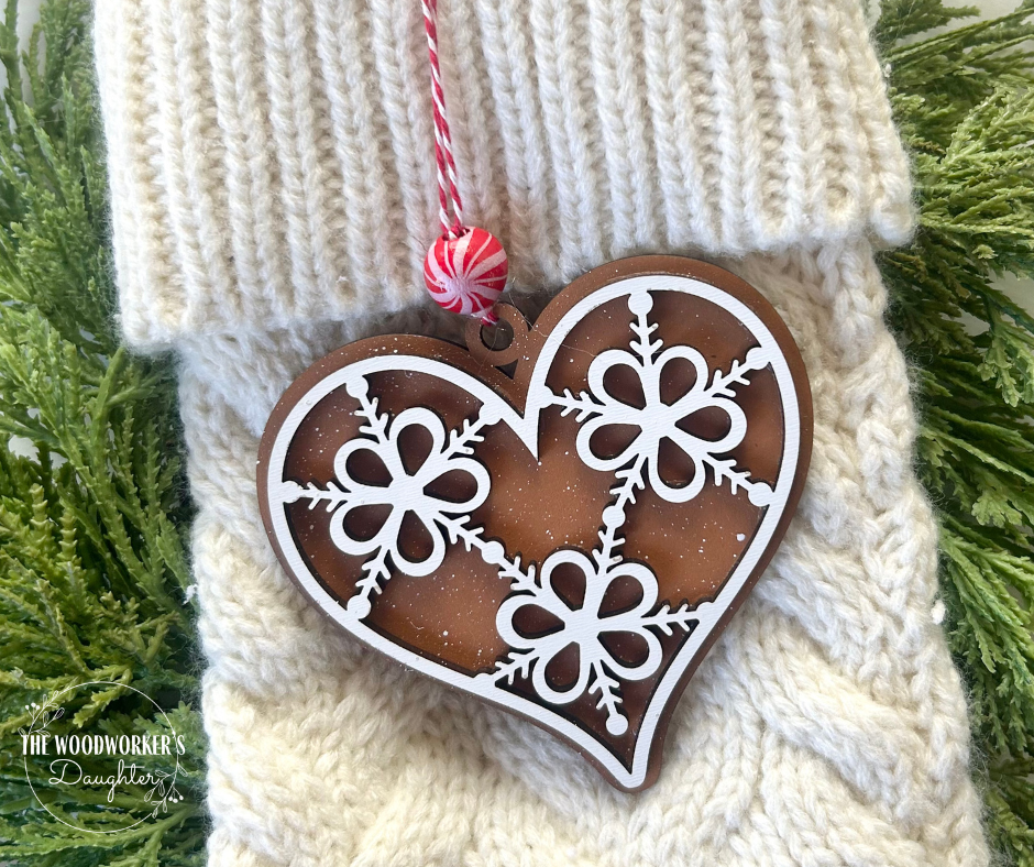Gingerbread Cookie Wood Ornaments