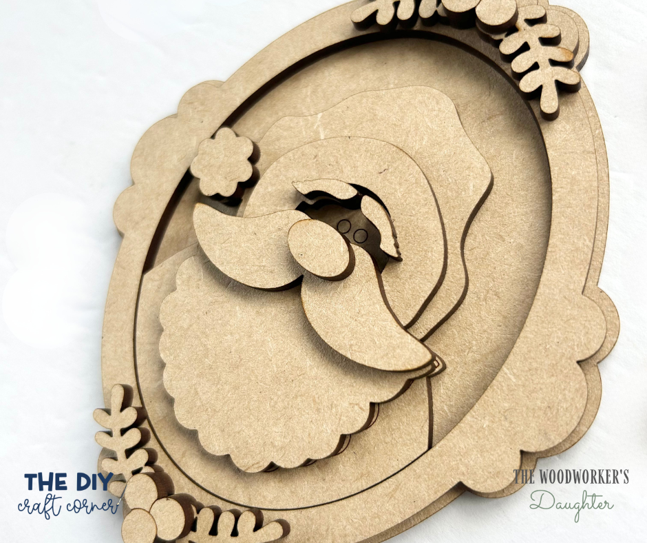 DIY Christmas Frame Ornaments – Wood Cuts
