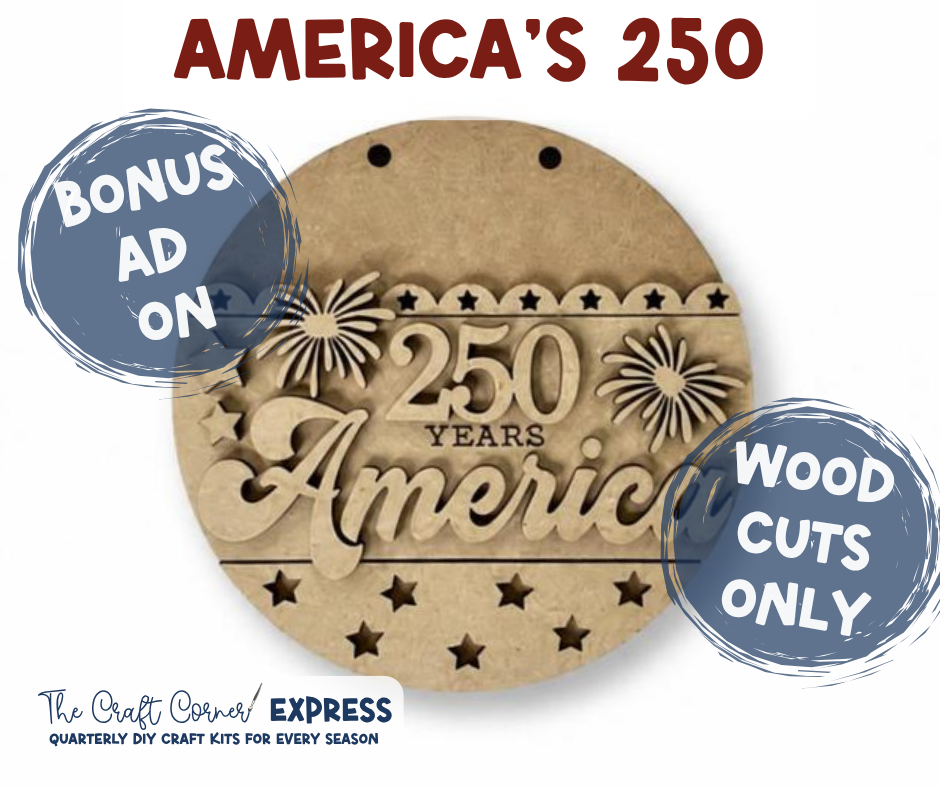 America 250 Wood Cut Add-On