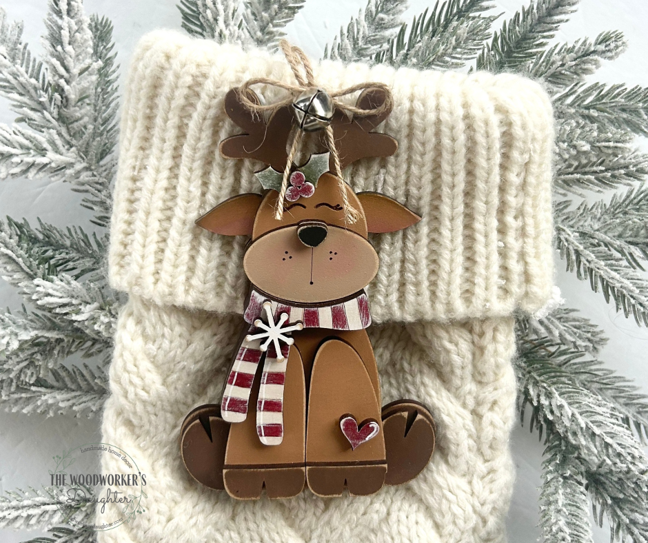 Sweet Sitting Reindeer Ornament