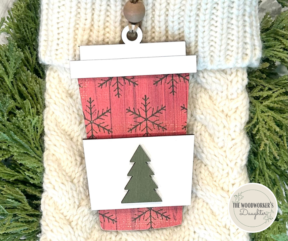 Coffee Ornament and Gift Card Holder