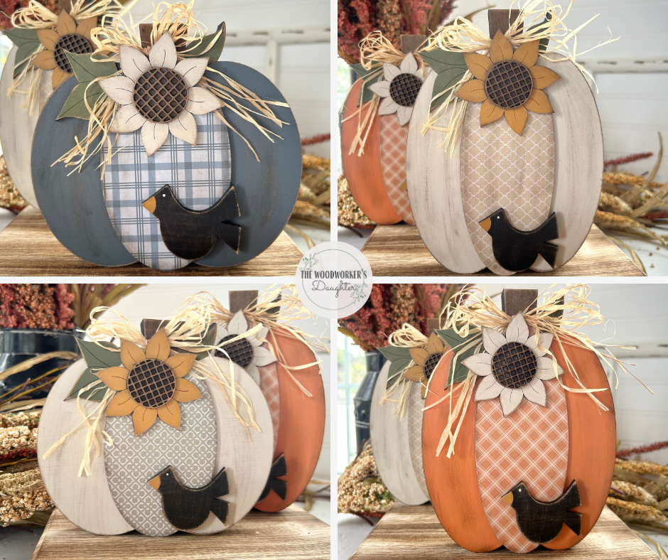 Chunky Pumpkin Shelf Sitter