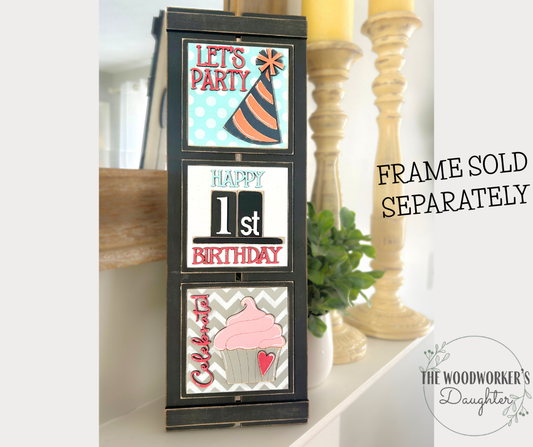 Birthday Celebration Interchangeable Inserts