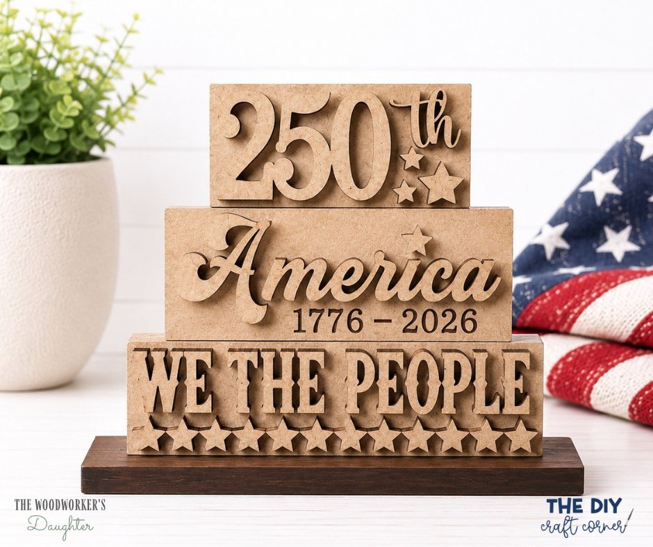 America Word Stacker– Wood Cuts