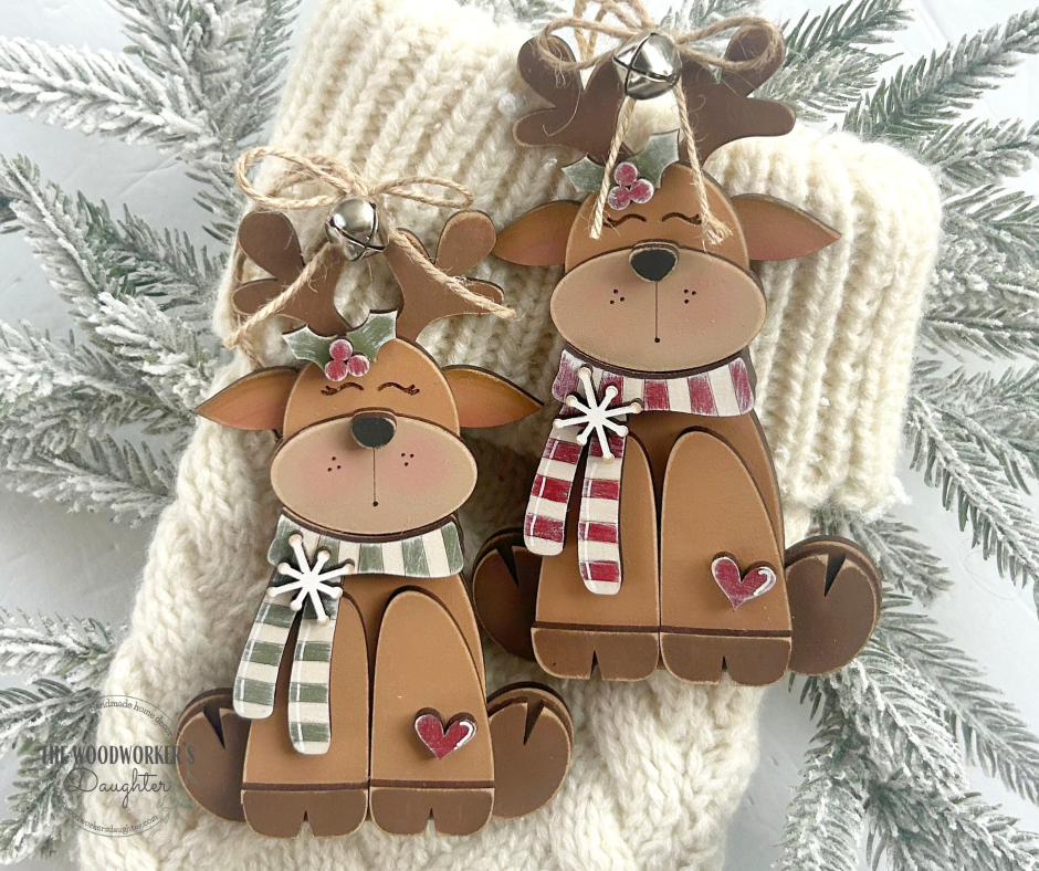 Sweet Sitting Reindeer Ornament