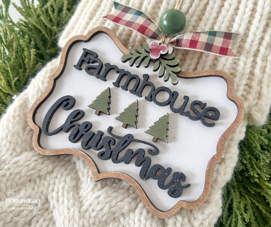 Farmhouse Wood Ornament Collection