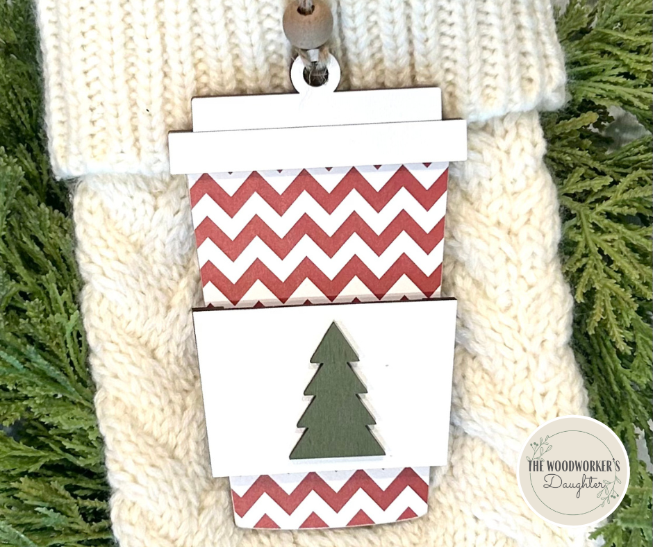 Coffee Ornament and Gift Card Holder