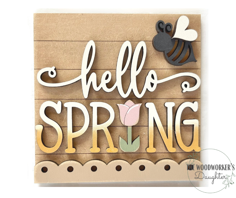 Spring Floral Interchangeable Inserts
