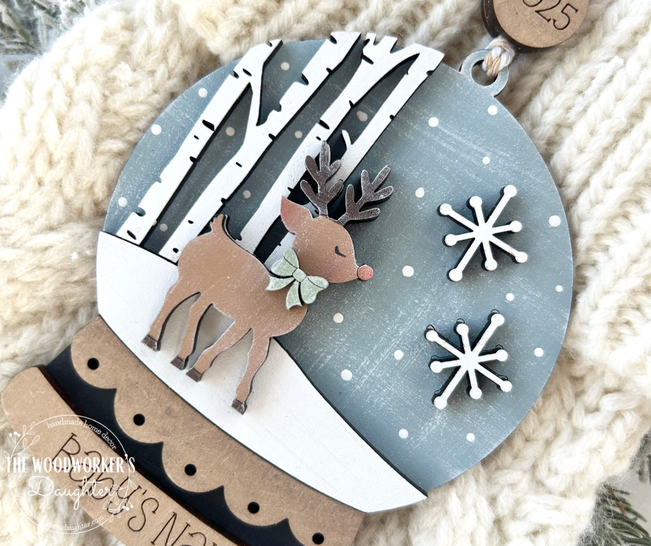 Baby Deer's First Christmas - Personalized Ornament