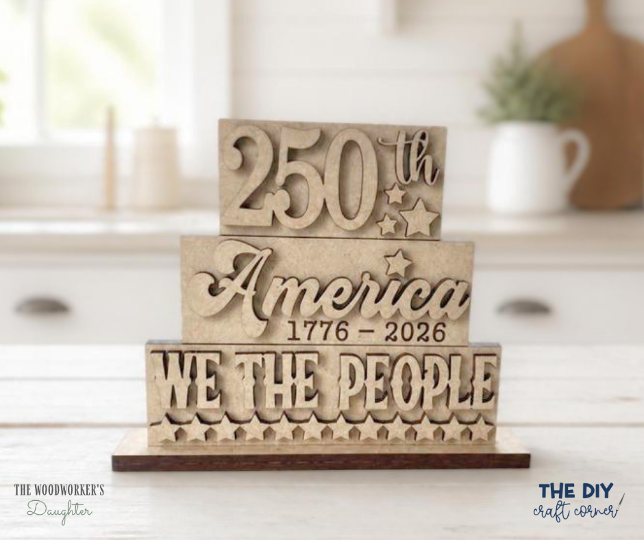 America Word Stacker– Wood Cuts