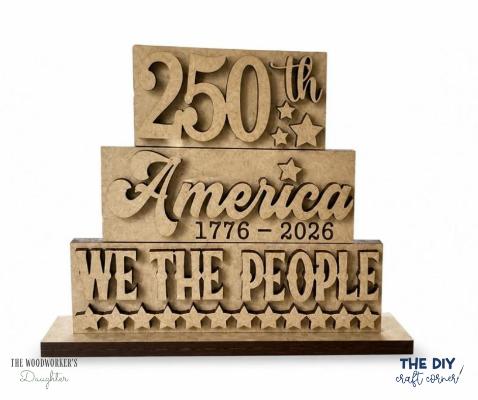 America Word Stacker– Wood Cuts