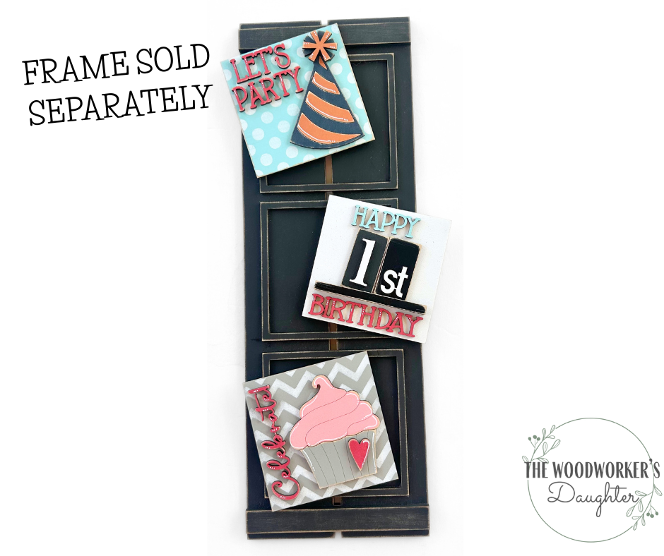 Birthday Celebration Interchangeable Inserts