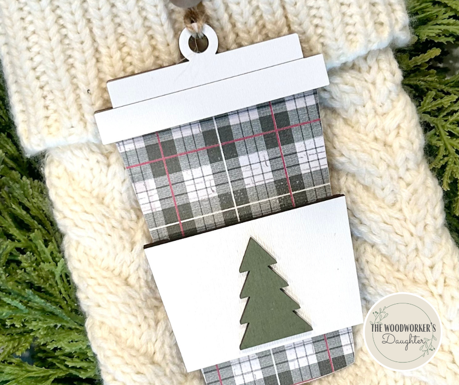 Coffee Ornament and Gift Card Holder