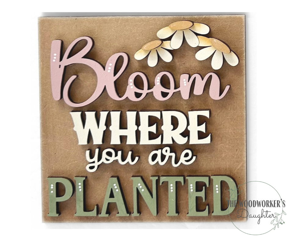 Spring Floral Interchangeable Inserts