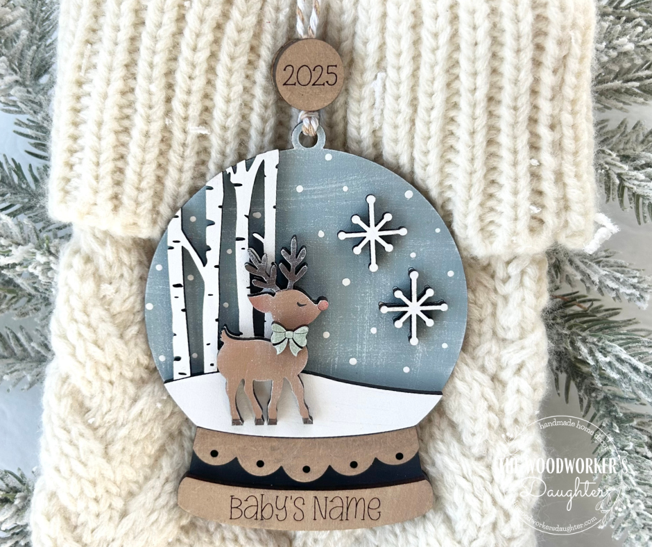 Baby Deer's First Christmas - Personalized Ornament