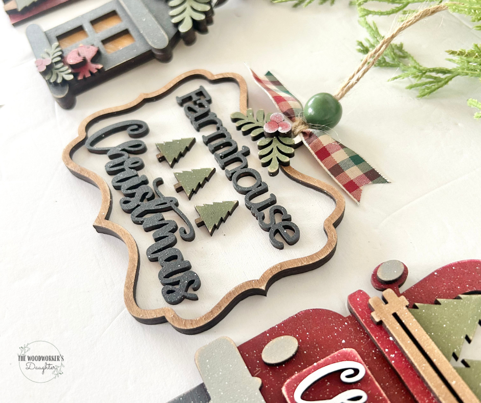 Farmhouse Wood Ornament Collection