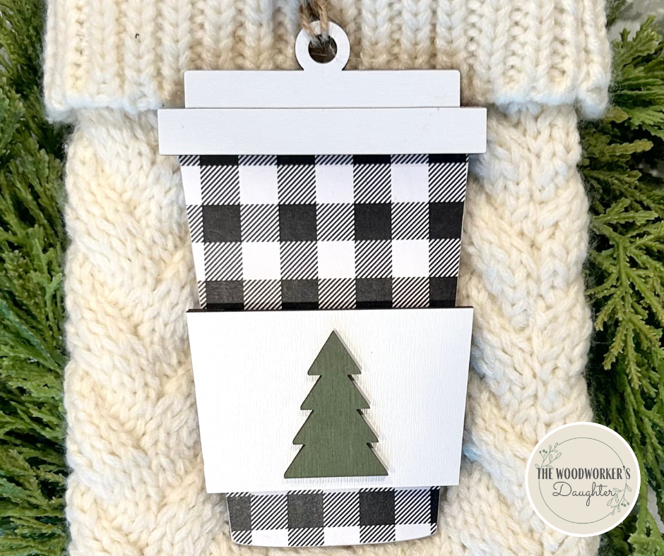 Coffee Ornament and Gift Card Holder