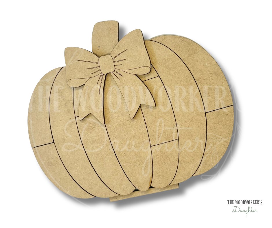 Patchwork Pumpkin Shelf Sitters – Wood Cuts