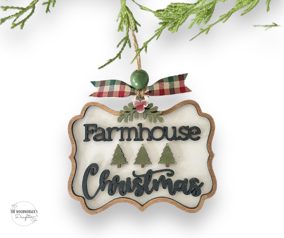 Farmhouse Wood Ornament Collection