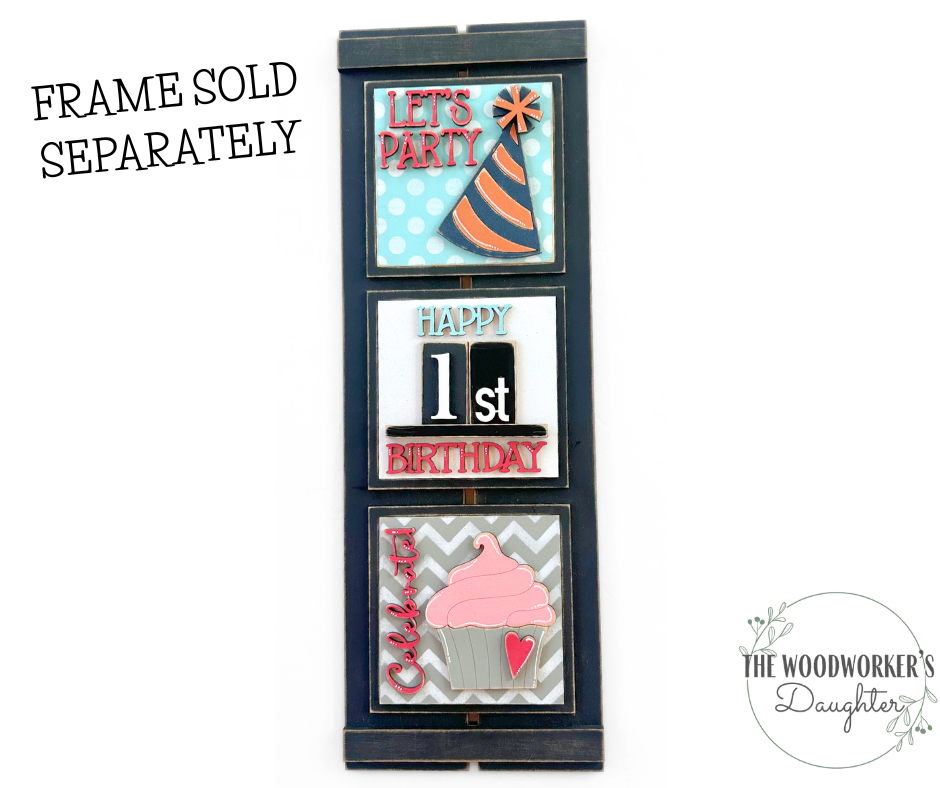 Birthday Celebration Interchangeable Inserts