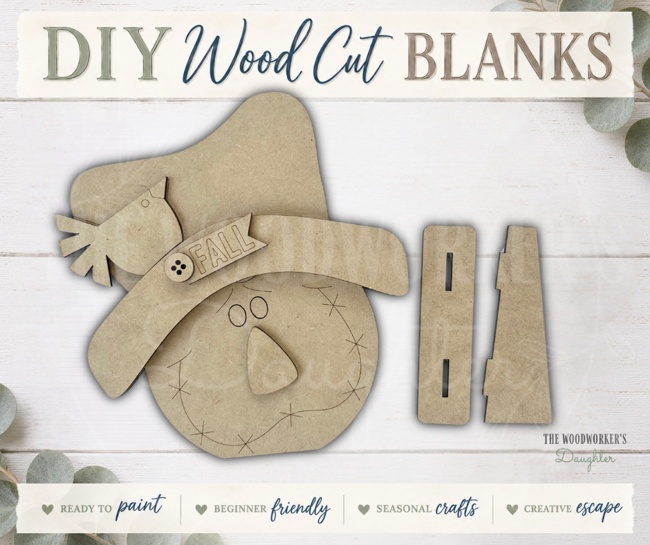 Scarecrow Shelf Sitter – Wood Cuts