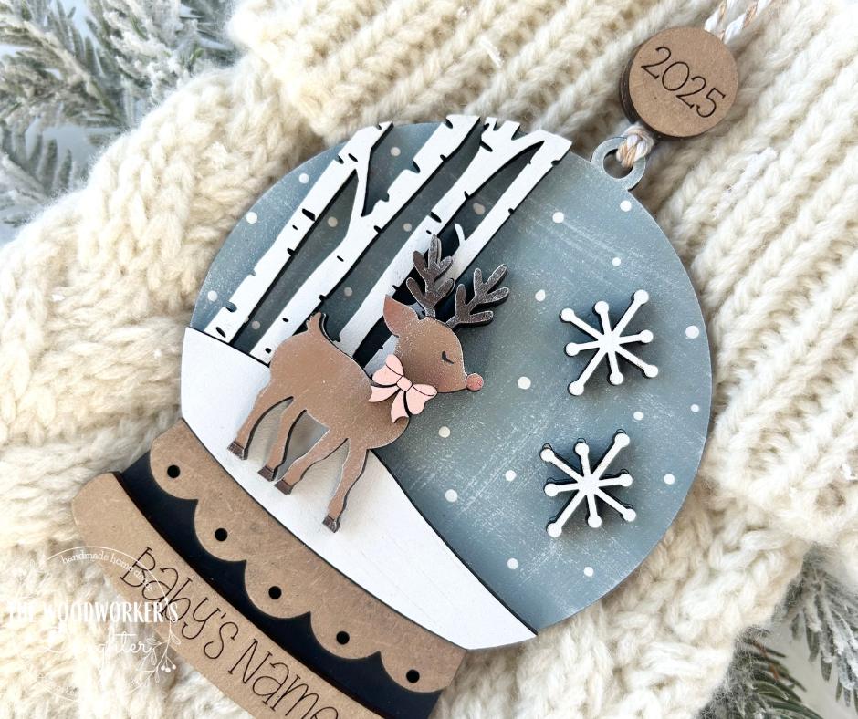 Baby Deer's First Christmas - Personalized Ornament