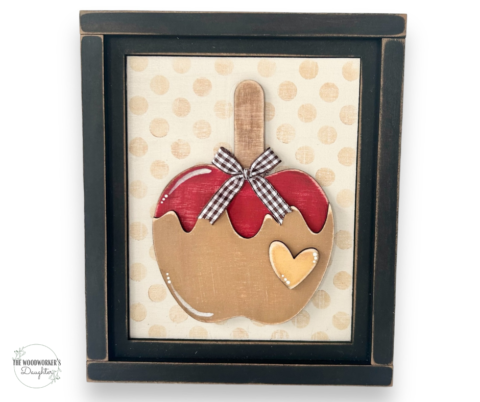 Candy Apple Insert for Interchangeable Farmhouse Frame