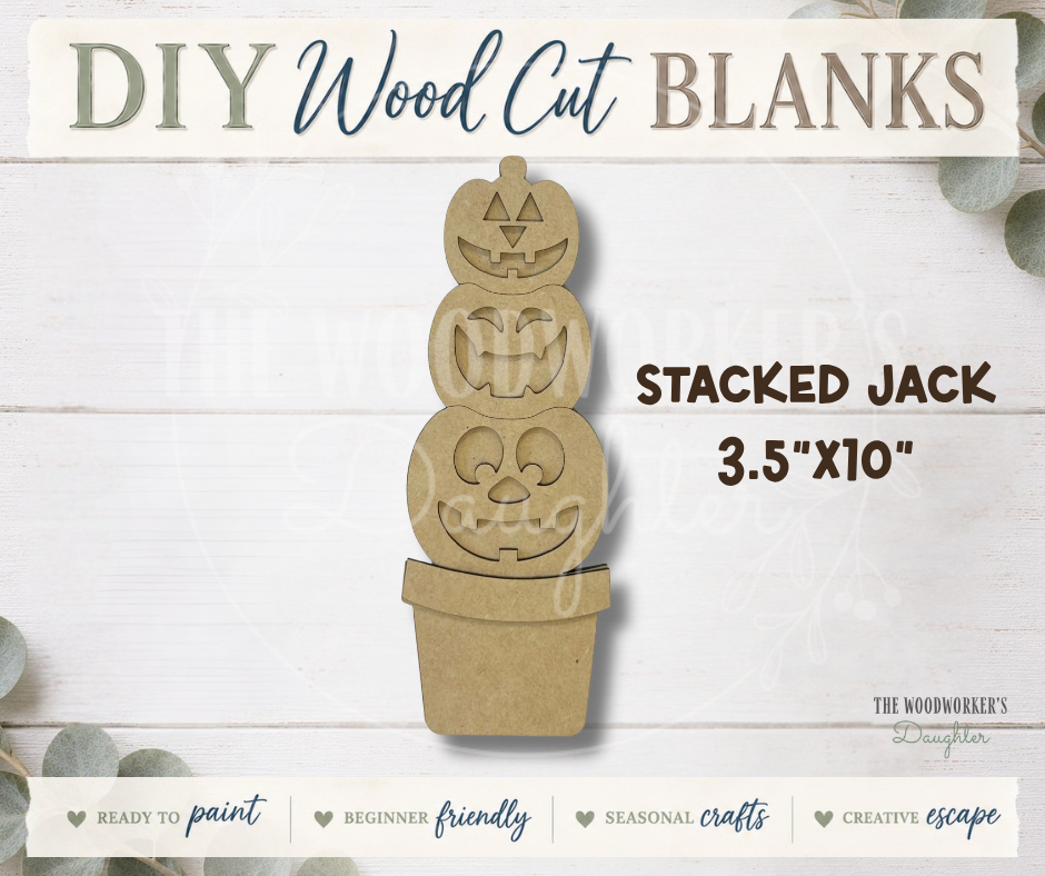Stacked Jack Shelf Sitter – Wood Cuts