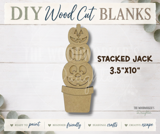 Stacked Jack Shelf Sitter – Wood Cuts