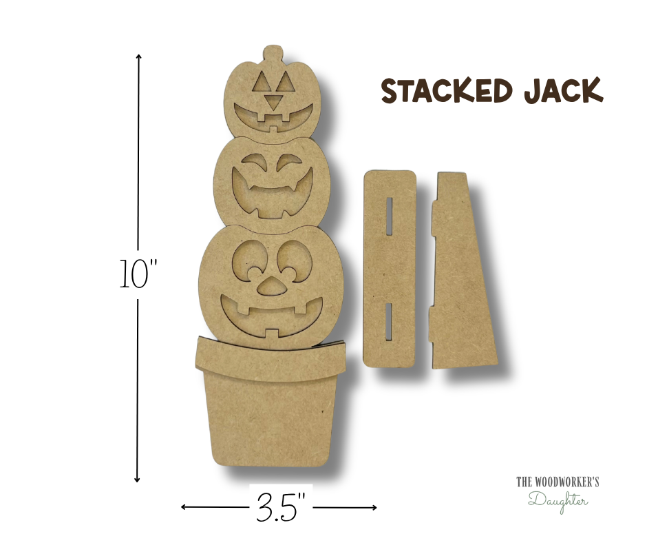 Stacked Jack Shelf Sitter – Wood Cuts