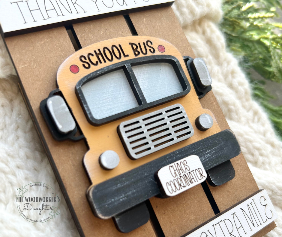 Bus Driver Ornament and Gift Card Holder