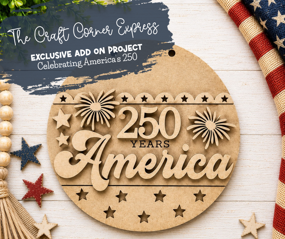 America 250 Wood Cut Add-On